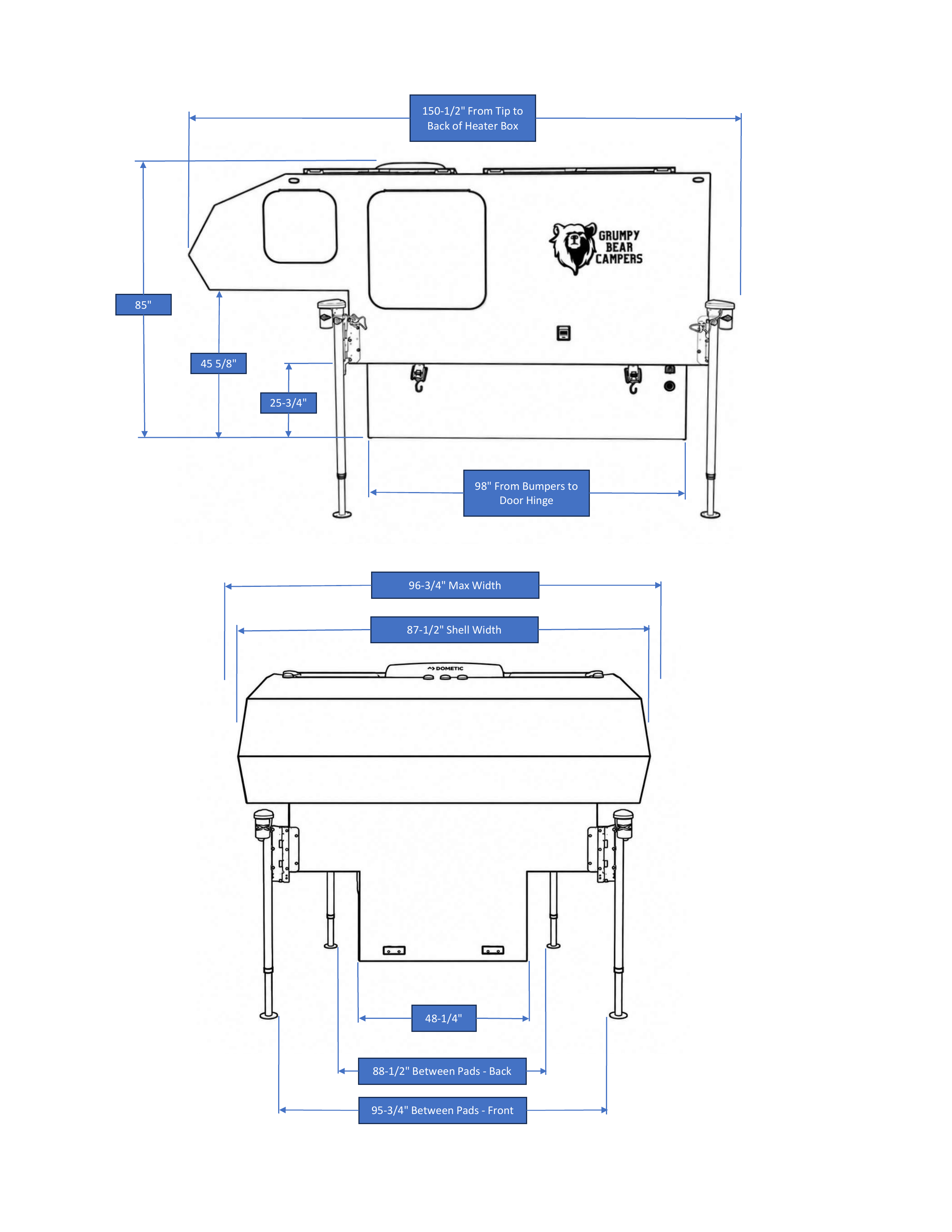 Exterior Dimensions Diagram